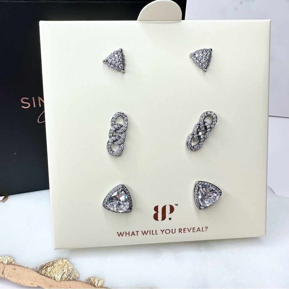 Bomb Party 2024 Simply Stud Earrings Perfection Found RBP9069 NWT